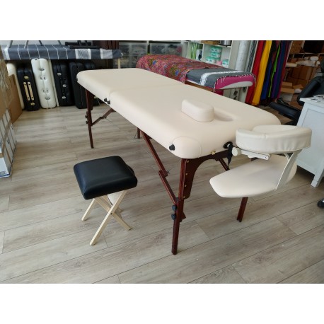 Table de massage pliante - bois naturel