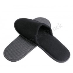 Chausson tong en tissu éponge fermé - 2