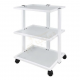 Gueridon - Trolley esthétique Facile – 3 étagères verre – compatible hot caby*
