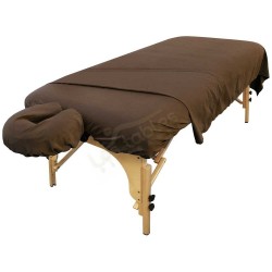 Kit 3 pièces en Microfibre : Drap Housse + Drap Plat + Housse Têtière - 1