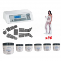 KIT 50 soins drainants : Couverture de Pressothérapie + 50 pantalons de pressothérapie + 6 gels de cryothérapie