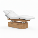 Table de massage électrique OKEN – 4 moteurs, Chauffante, 199×79 cm - Bois Naturel ou Blanc