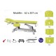 Table électrique d'ostéopathie 2 plan 62cm + accoudoir - 1